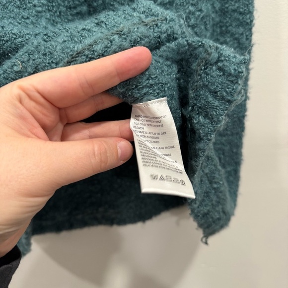 Urban Outfitters Aster Fuzzy Knit Mini Skirt Button Front Dark Teal Small - Picture 4 of 5